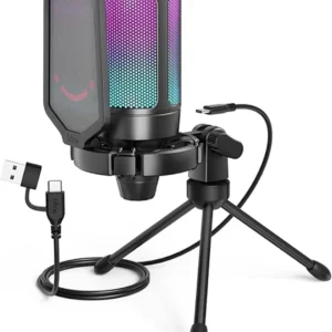 ميكروفون الألعاب USB لأجهزة الكمبيوتر وPS5
